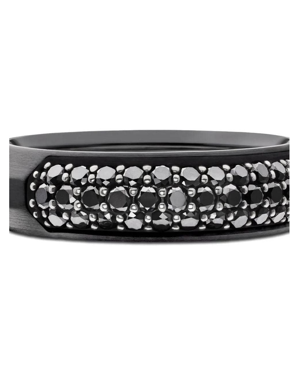 David Yurman White Titanium Diamond Ring for men
