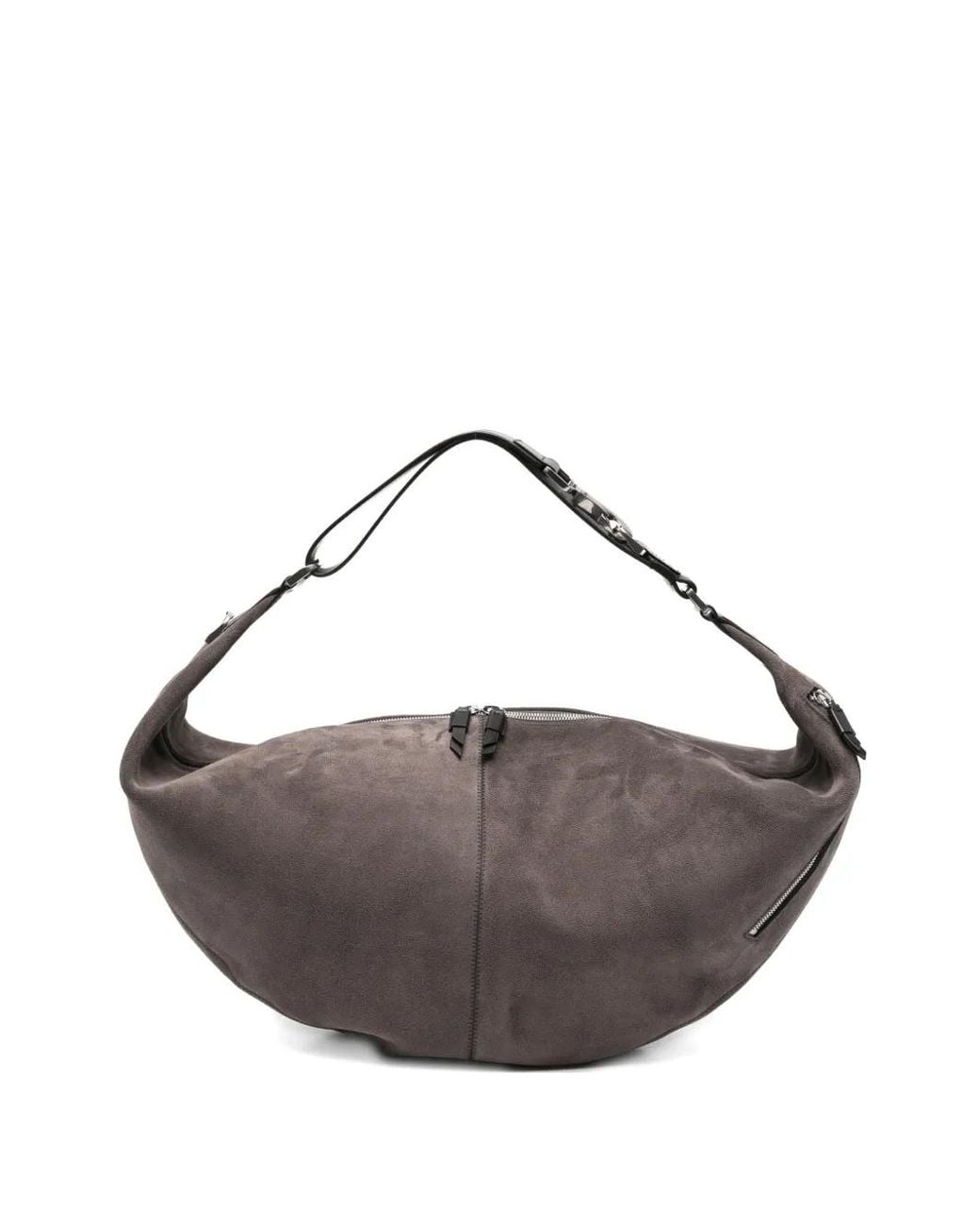 Lemaire Gray Large Quiver Clip Shoulder Bag