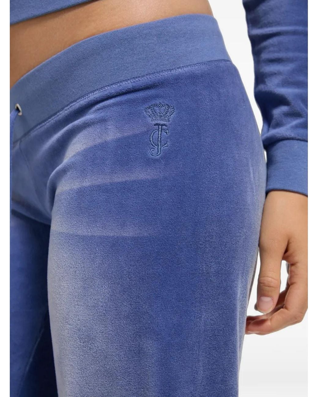 Juicy Couture Blue Velour Track-Pants