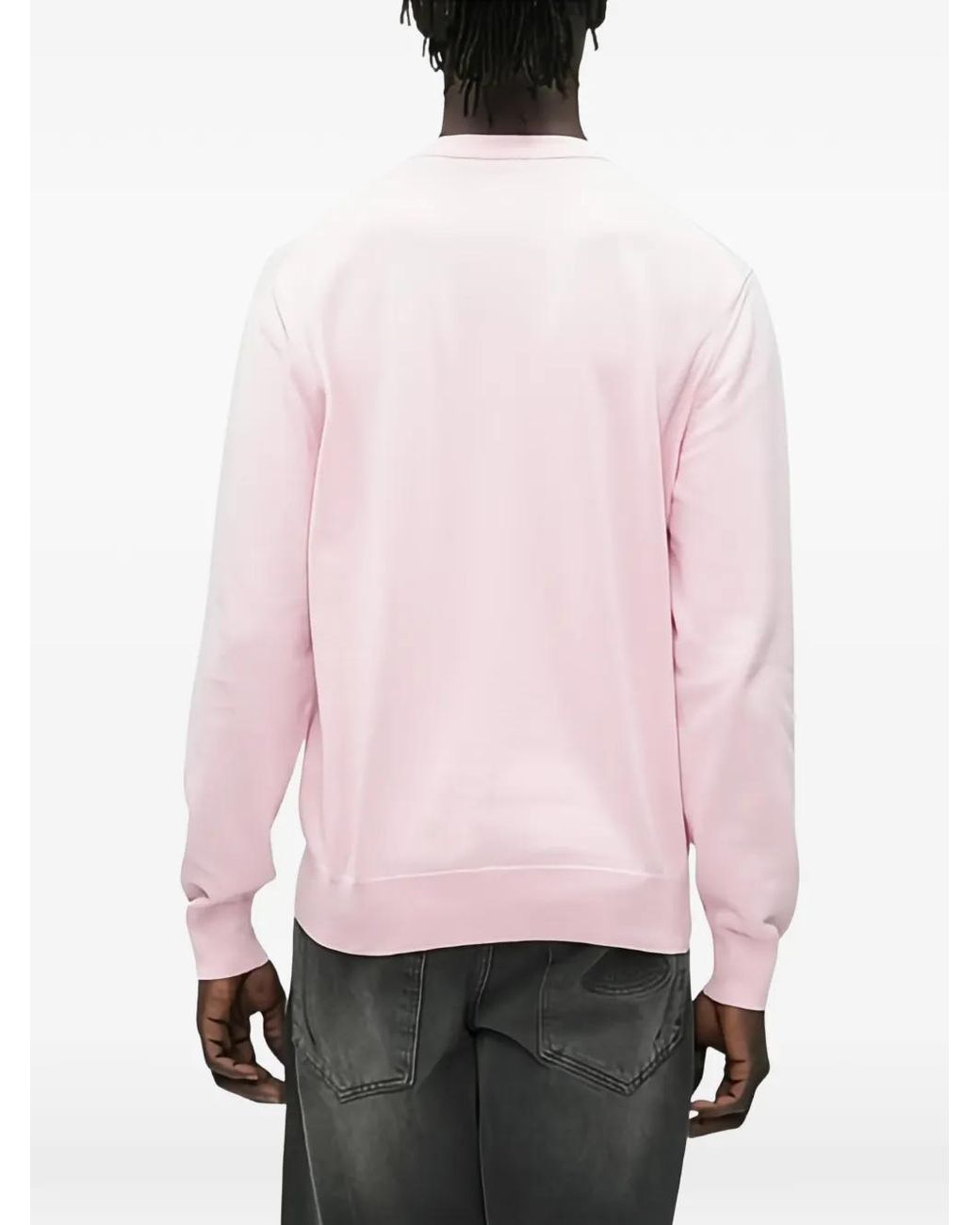 Boss Pink Upacas Crew-Neck Sweater for men