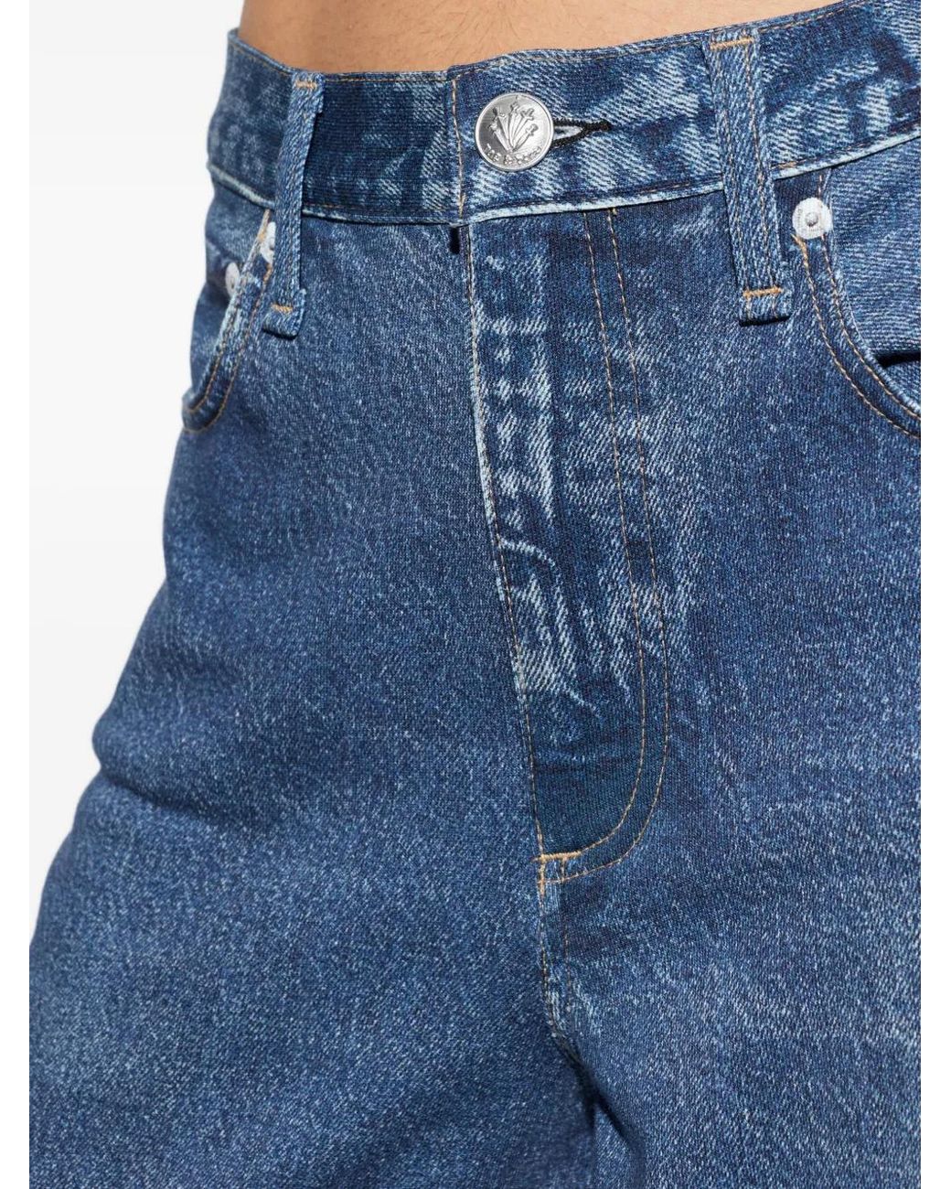 Rag & Bone Blue Button Jeans