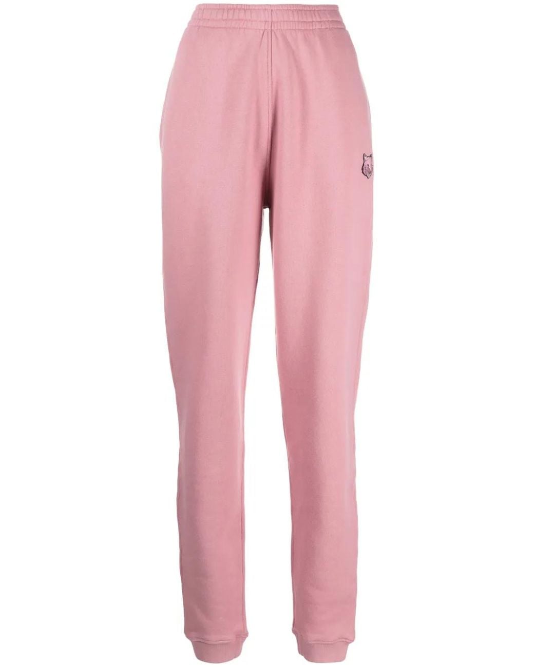 Maison Kitsuné Bold Fox Head Trainingsbroek in het Pink