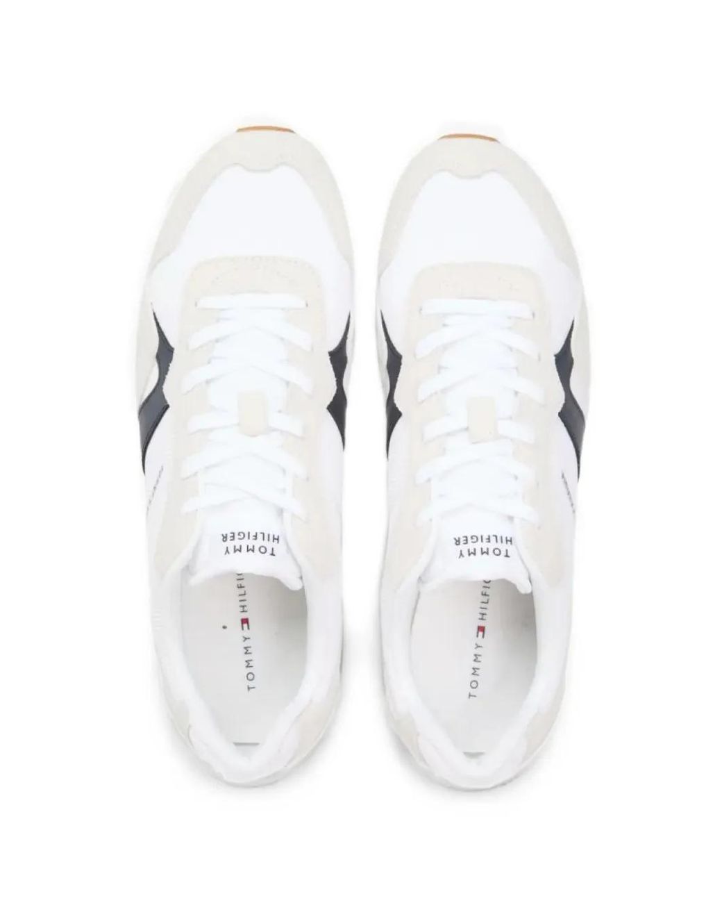 Tommy Hilfiger White Runner Icon Mix Sneakers for men