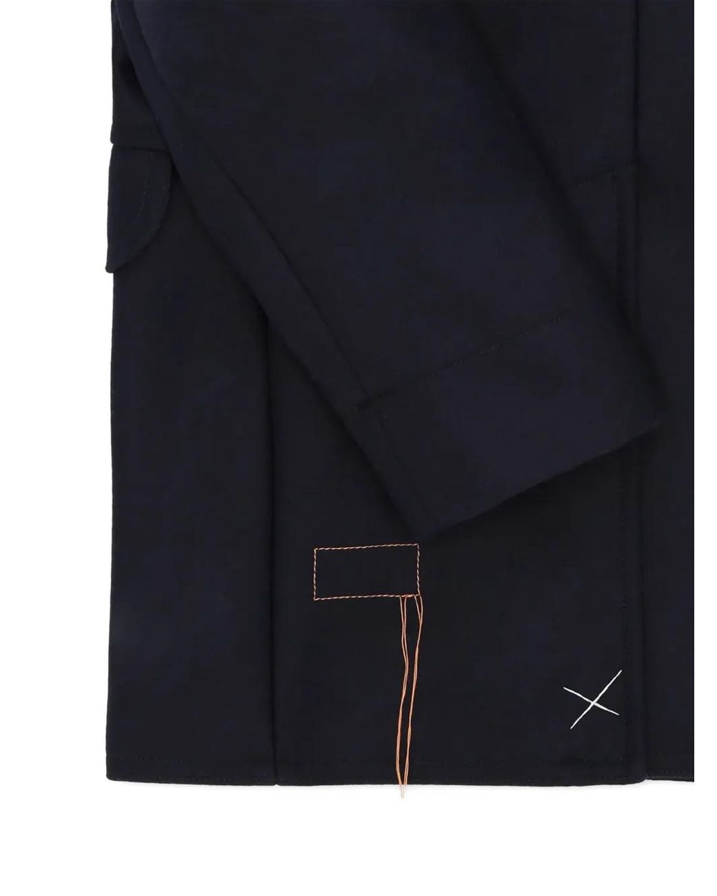 Fortela Blue Double-Breasted Pea Coat for men