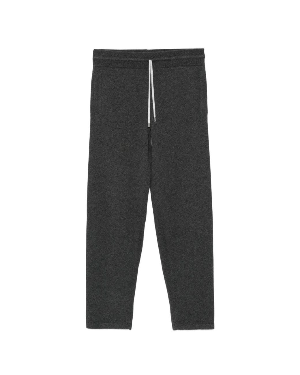 Cesare Attolini Gray Drawstring Knitted Track Pants for men