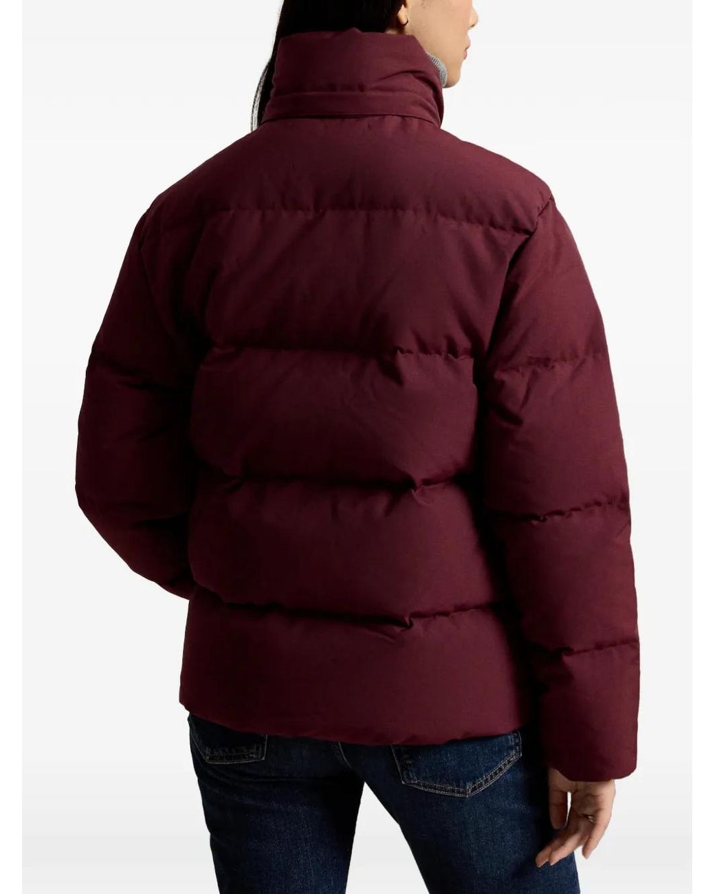 Polo Ralph Lauren Red Doudoune Carly À Capuche