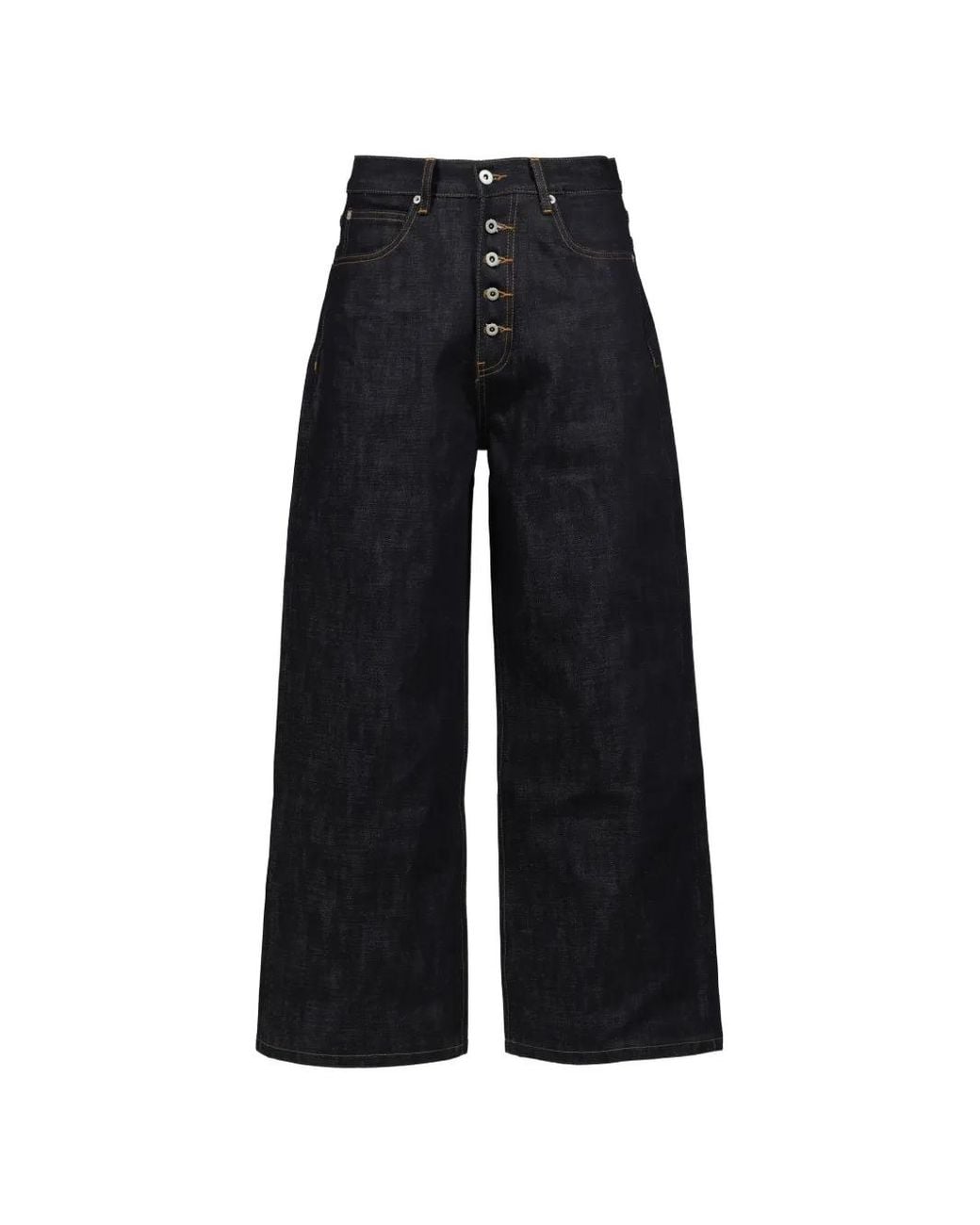 NO/FAITH STUDIOS Blue Raw Japanese Loose-Fit Jeans for men