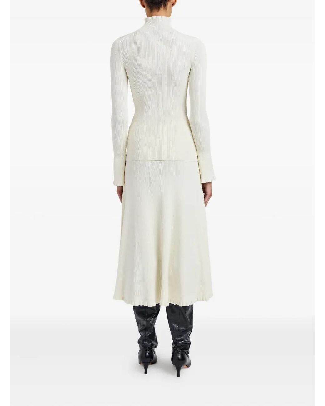 Proenza Schouler White Phyllis Turtleneck Top