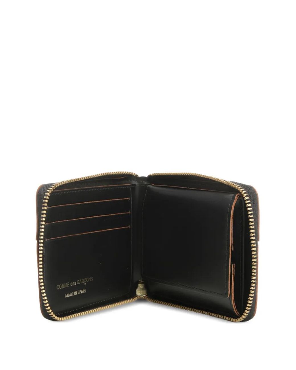 Comme des Garçons Black Zip-Around Leather Wallet