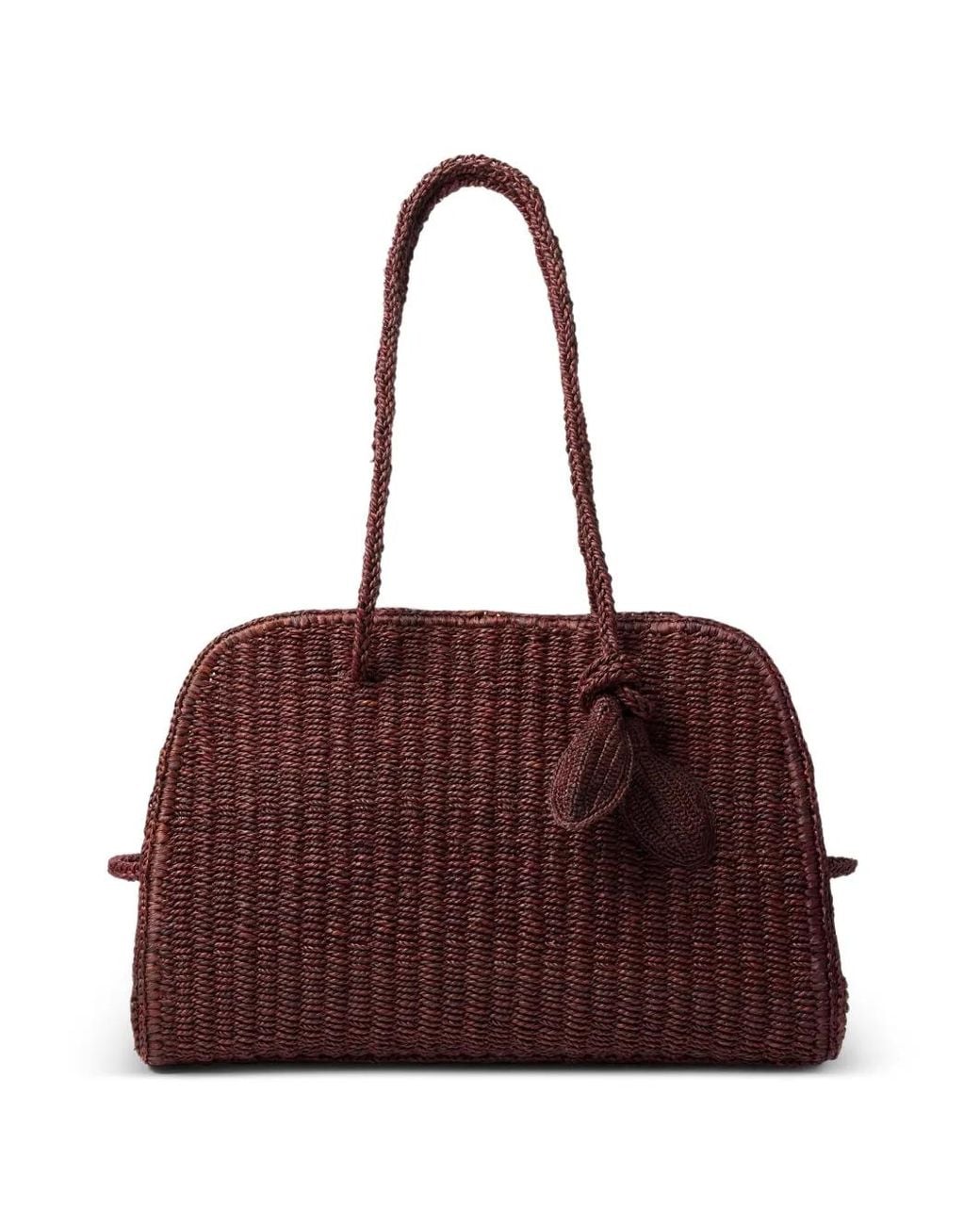 Jacquemus Purple The Raffia Turismo Bag