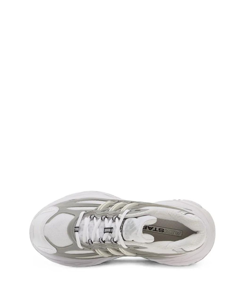 Adidas White Adistar Xlg 2.0 Panelled Low-Top Sneakers