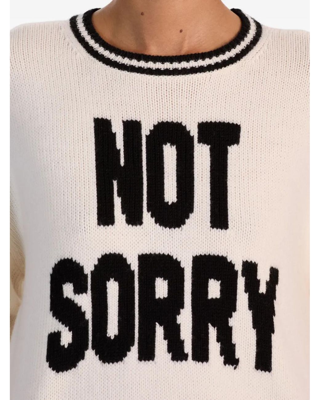 Alice + Olivia White Ogden Not Sorry Sweater