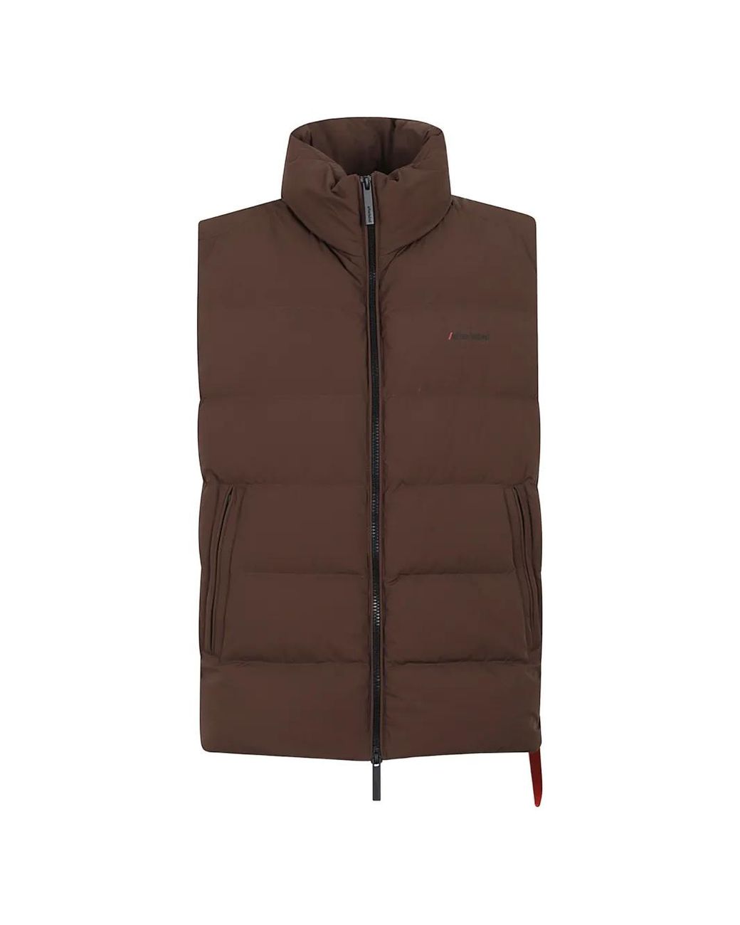 Chaleco Acolchado Con Cremallera AFTER LABEL de hombre de color Brown