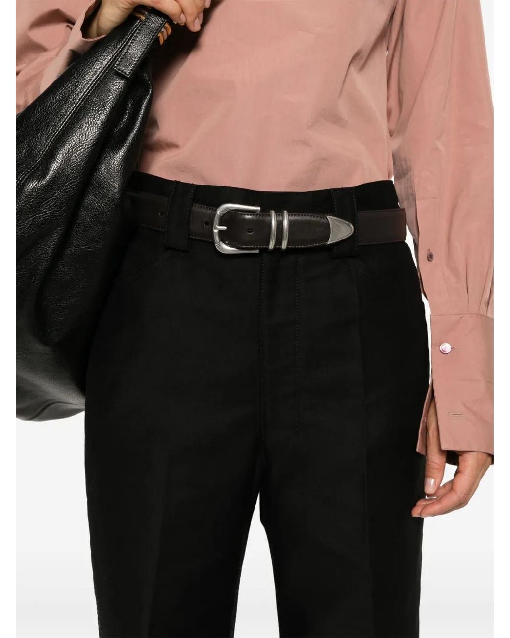 Lemaire Black Straight-Leg Trousers