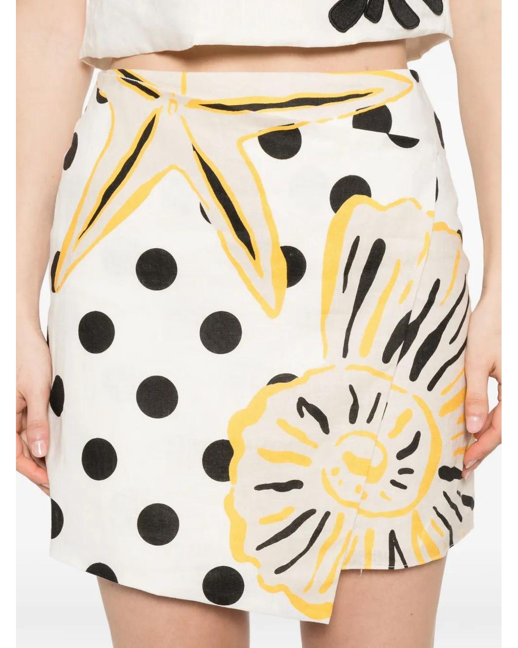 Cala De La Cruz White Chemena Skirt