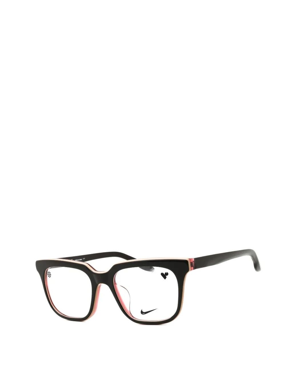 Nike Black Square-Frame Glasses