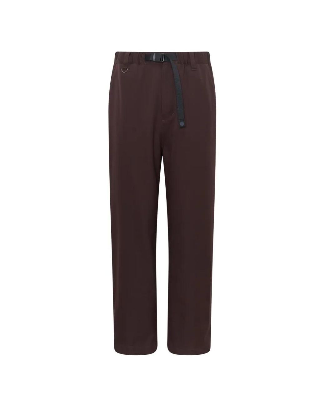 vowels Purple Belted Wool Trousers for men