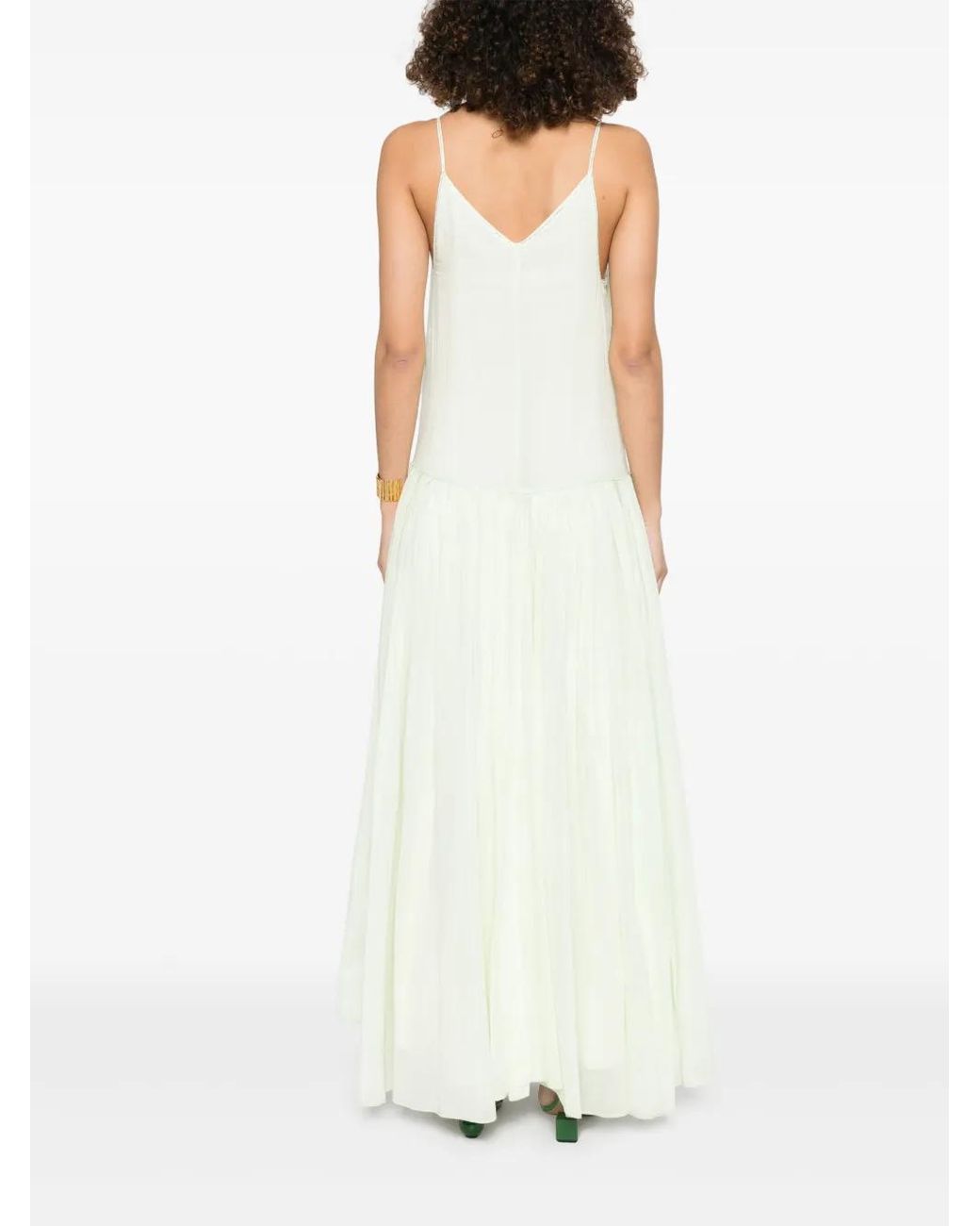 Forte_forte White Geometric-Embroidery Maxi Dress