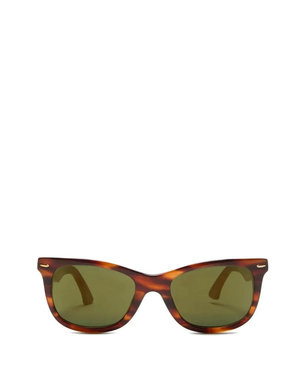 Acne Green Square-Frame Sunglasses