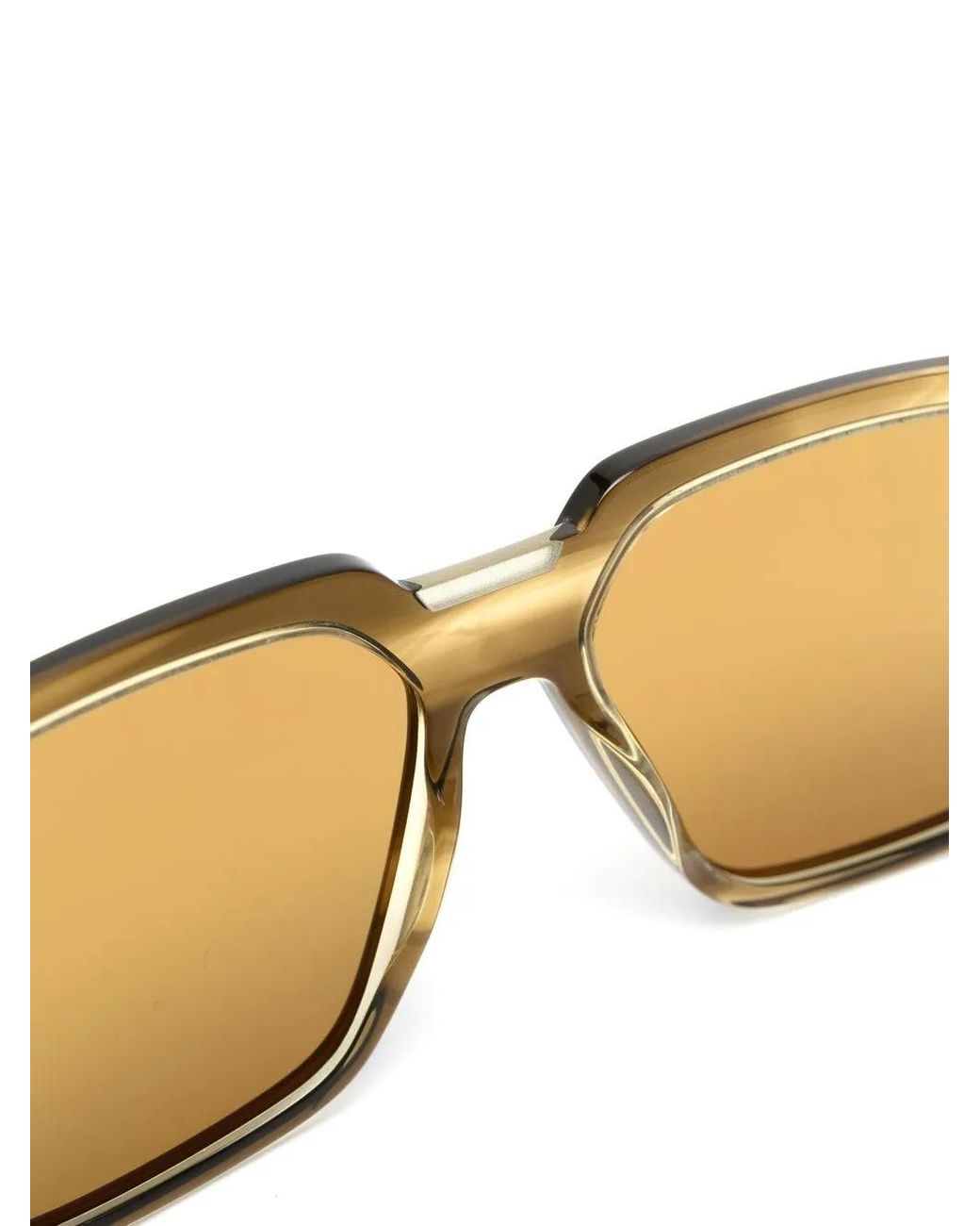 Tom Ford Brown Rectangle-Framed Tinted Sunglasses