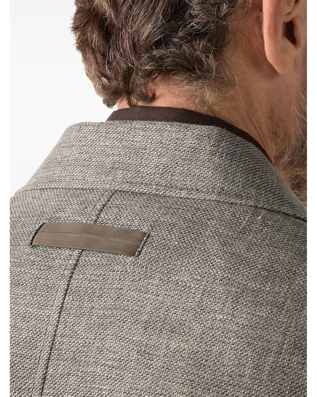 Zegna Gray Patch Pocket Chore Jacket for men