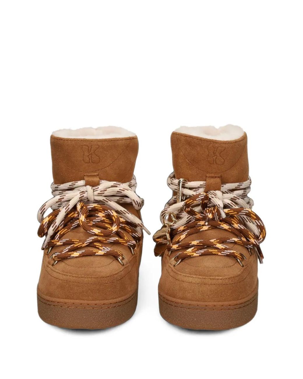 Inuikii Brown Lace-Up Suede Boots