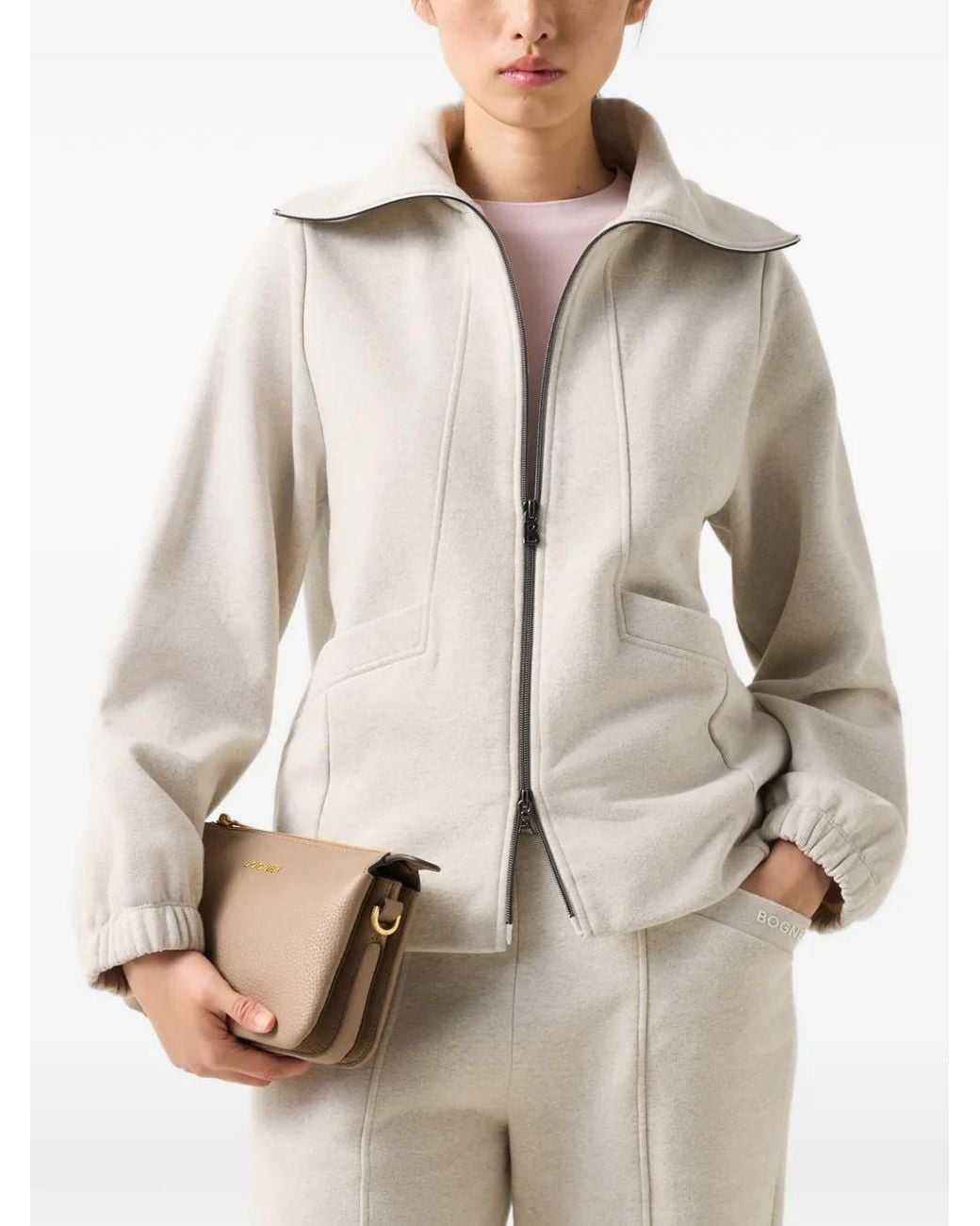 Bogner Natural Tasha Interlock Jacket