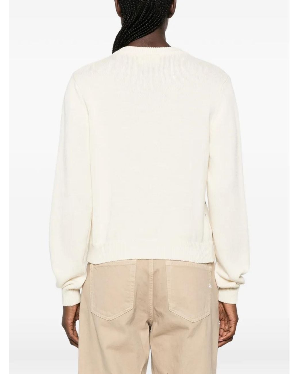 ViCOLO White Stud-Embellished Cardigan