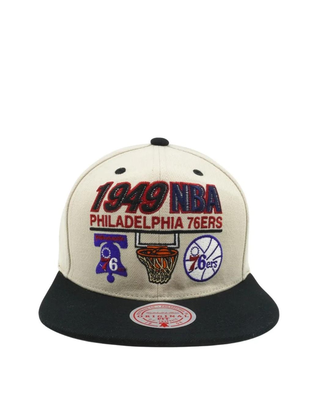 Mitchell & Ness Blue Nba Embroidered Snapback Cap for men