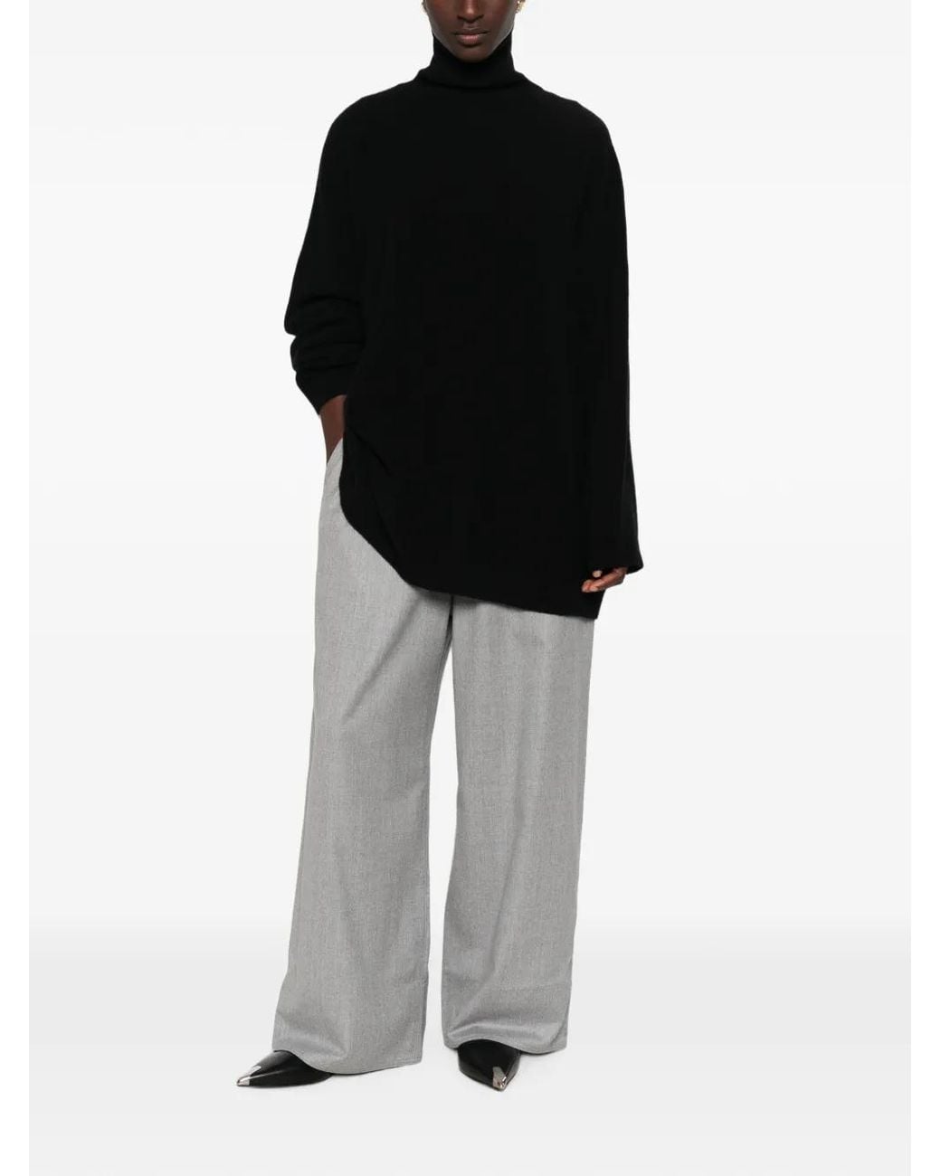 Sofie D'Hoore Black Roll-Neck Sweater