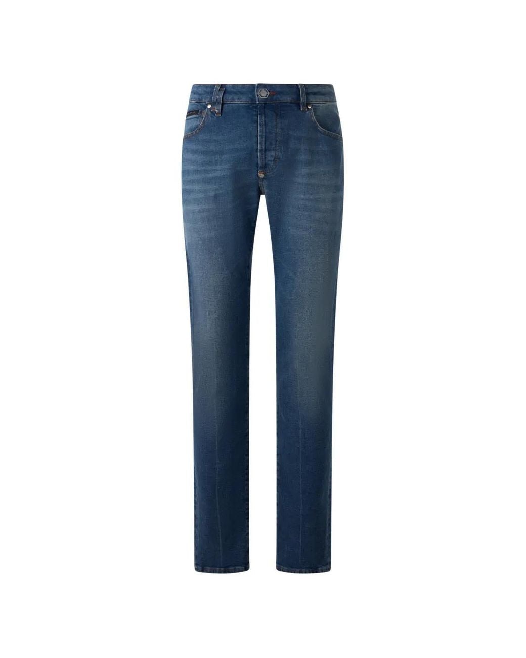 Philipp Plein Blue Straight Cut Jeans for men