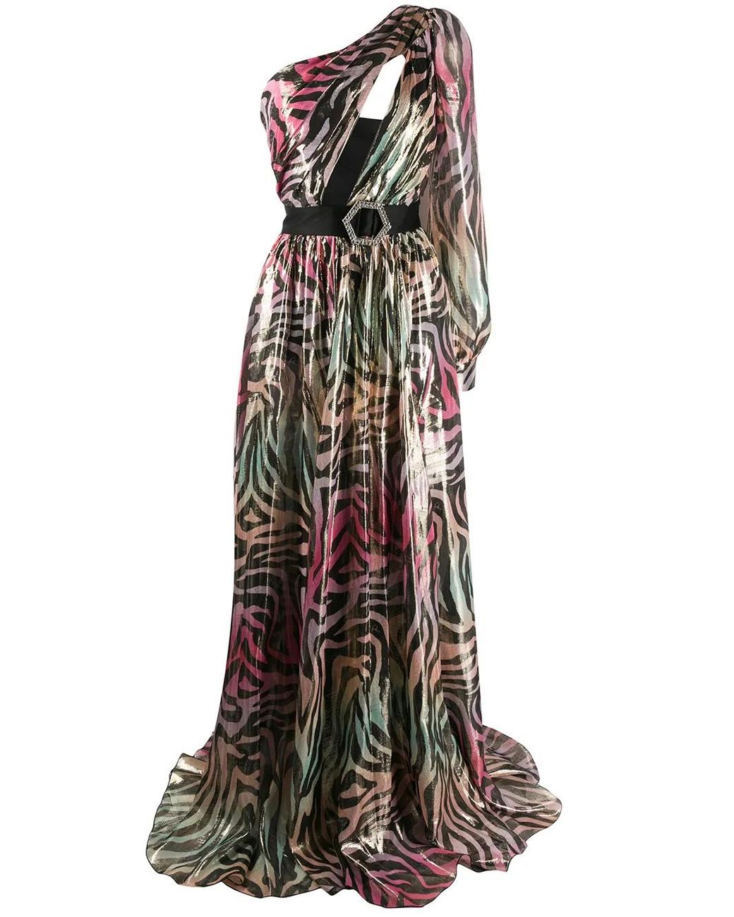Philipp Plein Pink Jungle Maxi Dress