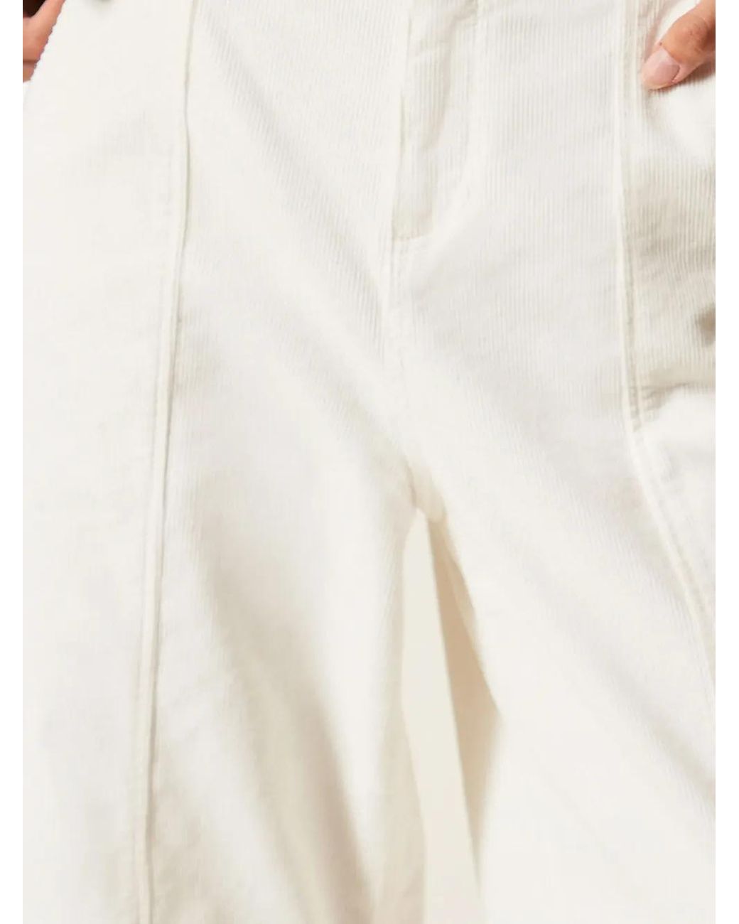 Twinset White Corduroy Trousers