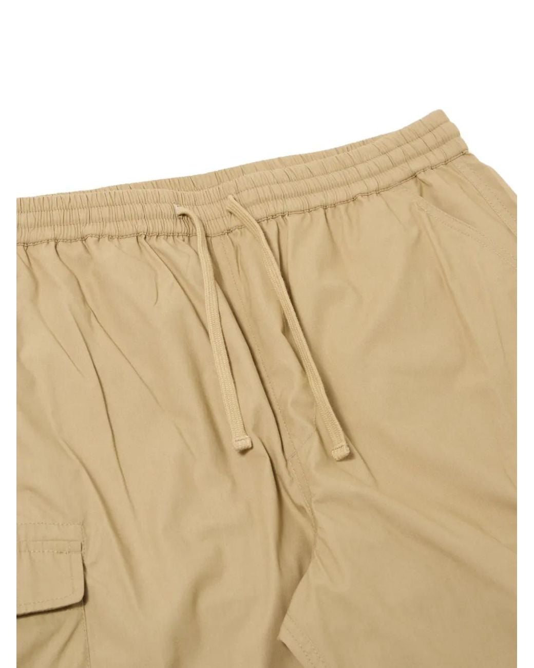 Universal Works Natural Drawstring Cargo Shorts for men