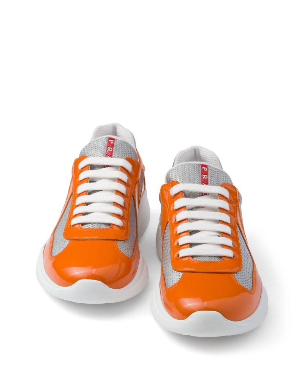 Prada orange sneakers hot sale