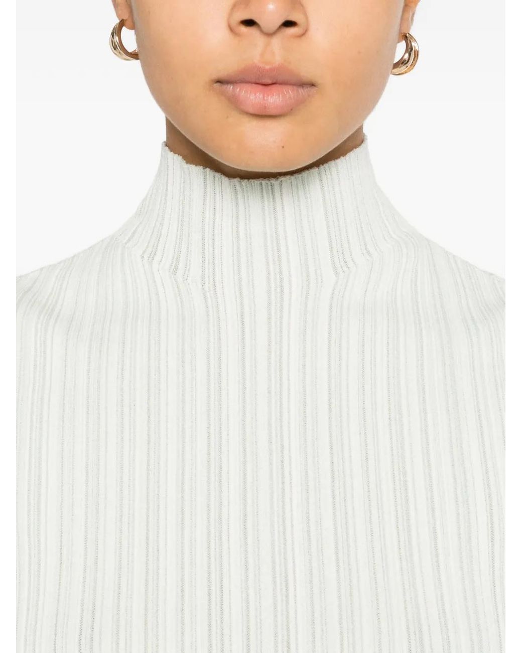 Proenza Schouler White Roll-Neck Top