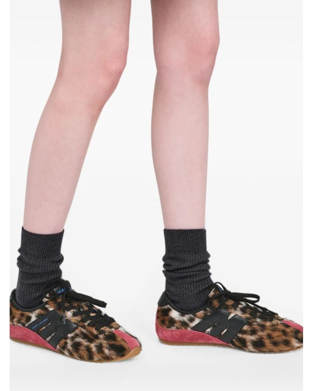Marc Jacobs Brown Leopard Faux Fur 400 Bleecker Sneakers