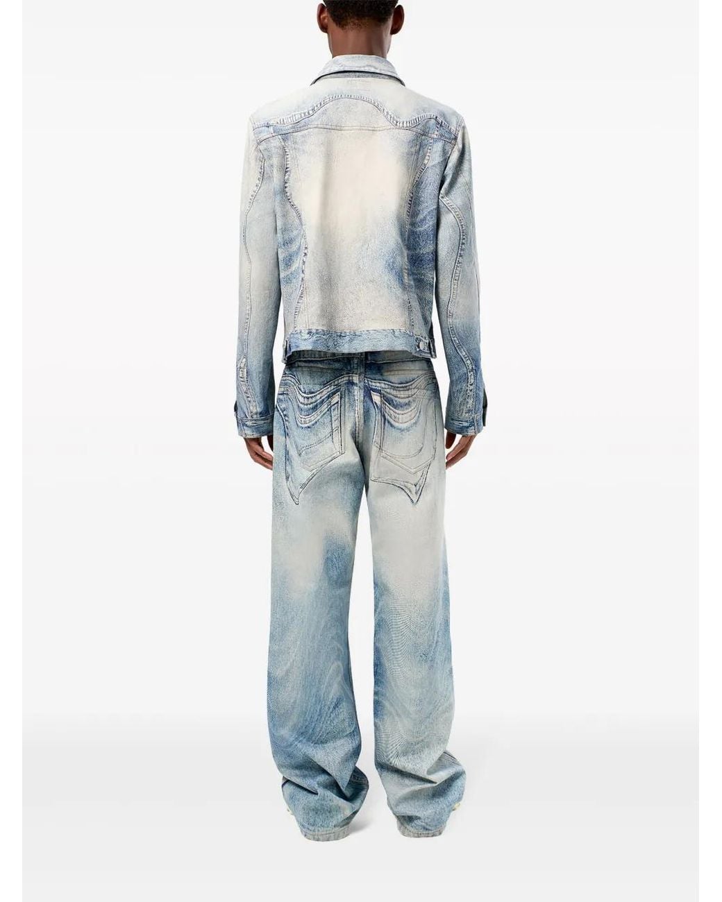 CAMPERLAB Blue Swirl-Print Denim Jacket