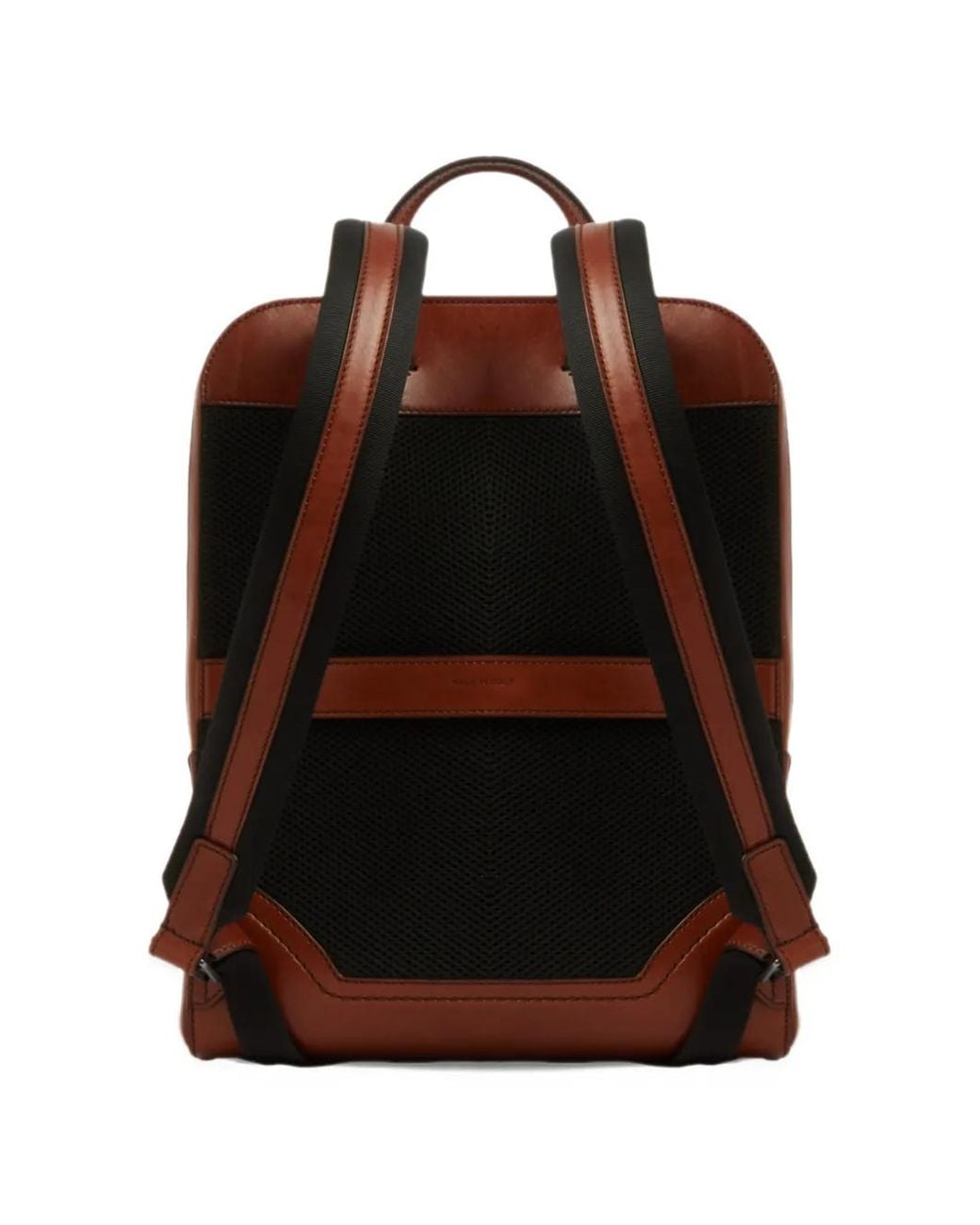 The Bridge Brown Matteo Leather Double-Zip Backpack for men