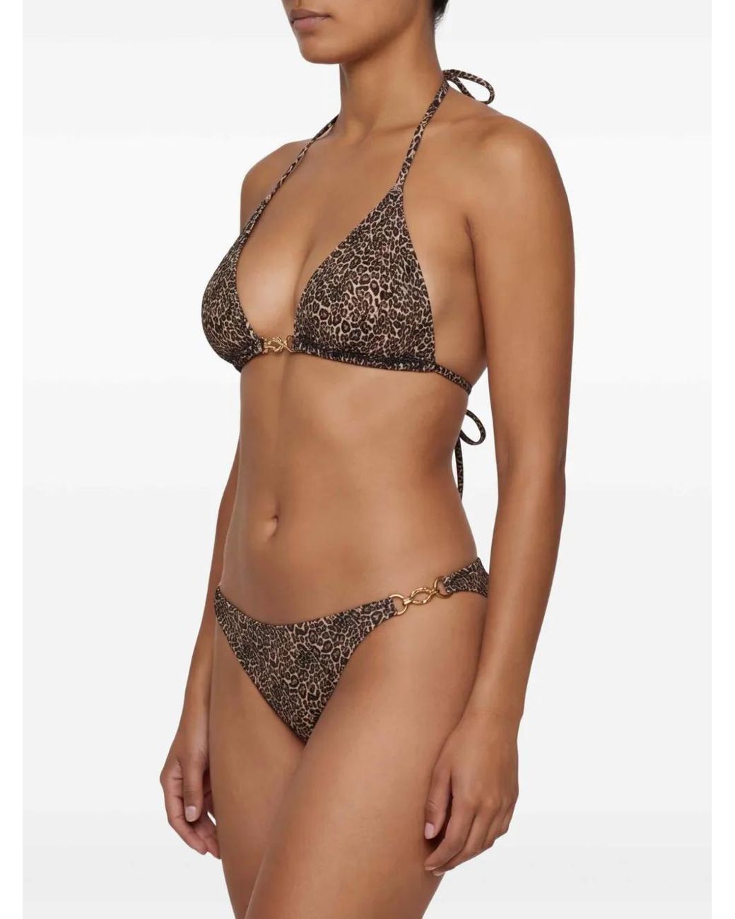 Paramidonna Gia Bikini Met Luipaardprint in het White