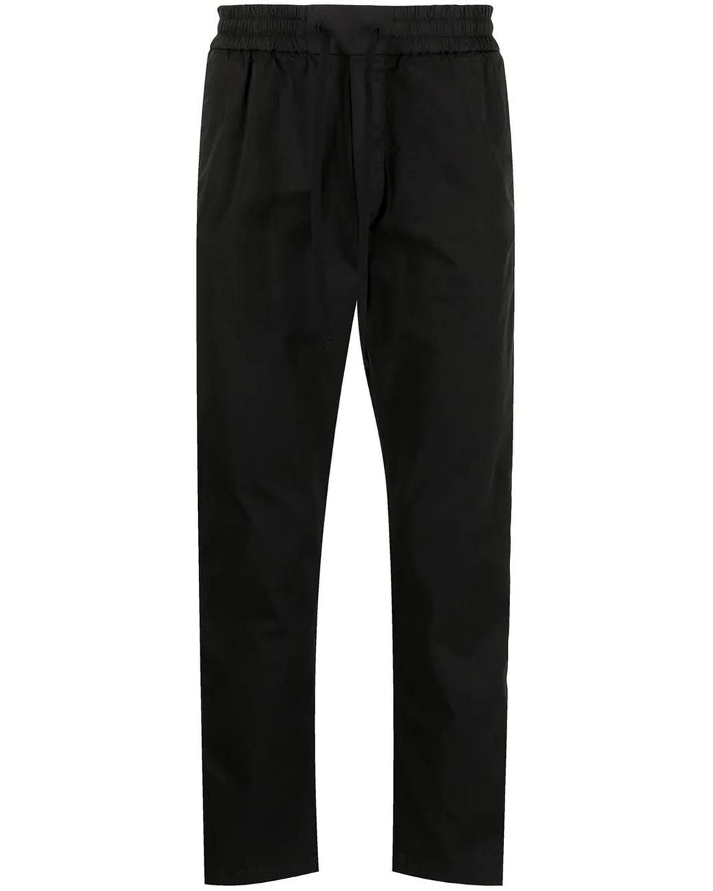 Iceberg Black Elasticated-Waist Cotton-Blend Track Trousers for men