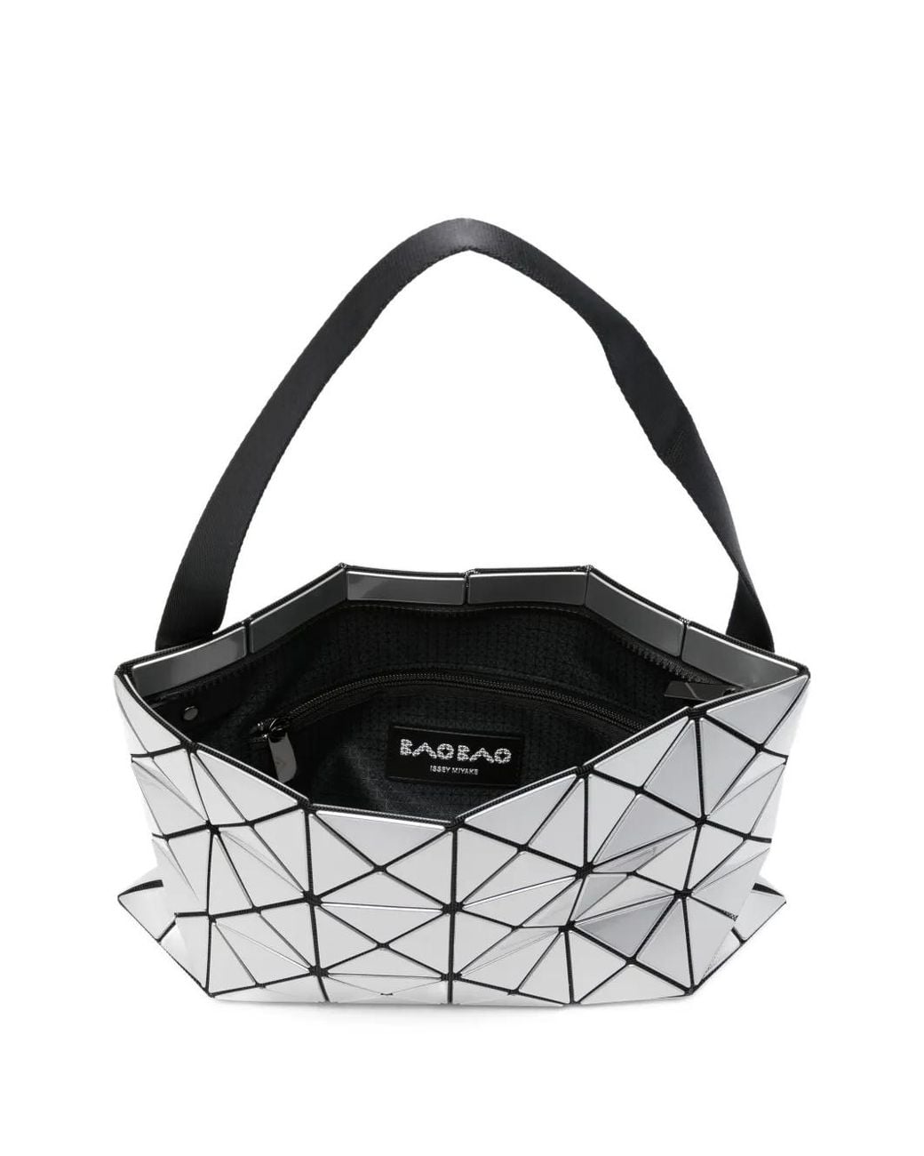 Issey Miyake White Geometric Shoulder Bag