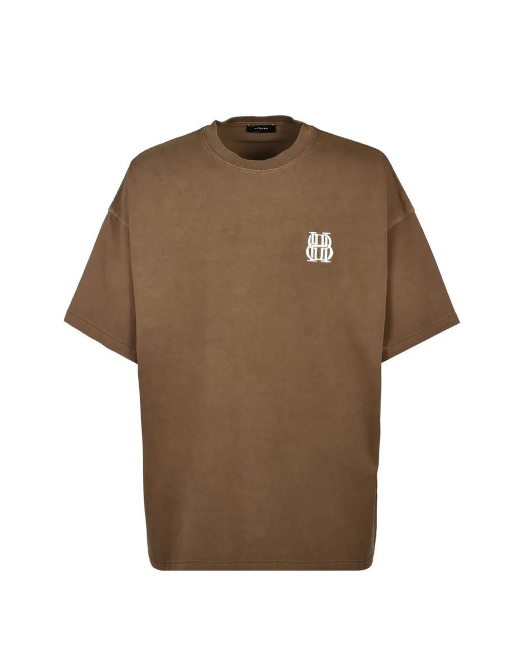 BREATH Brown Logo-Print Box-Fit T-Shirt for men