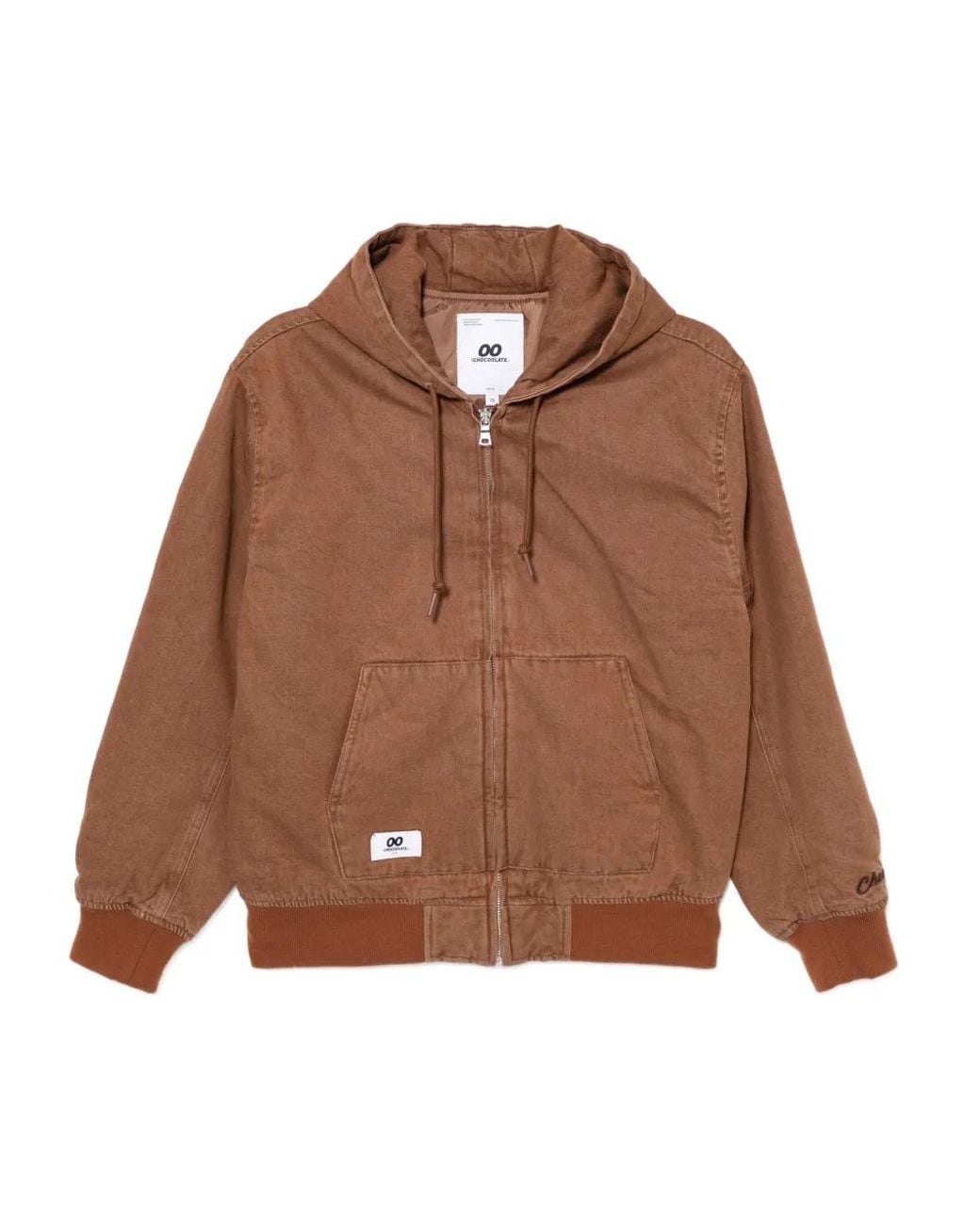 Chocoolate Brown Jacke Mit Logo-Patch