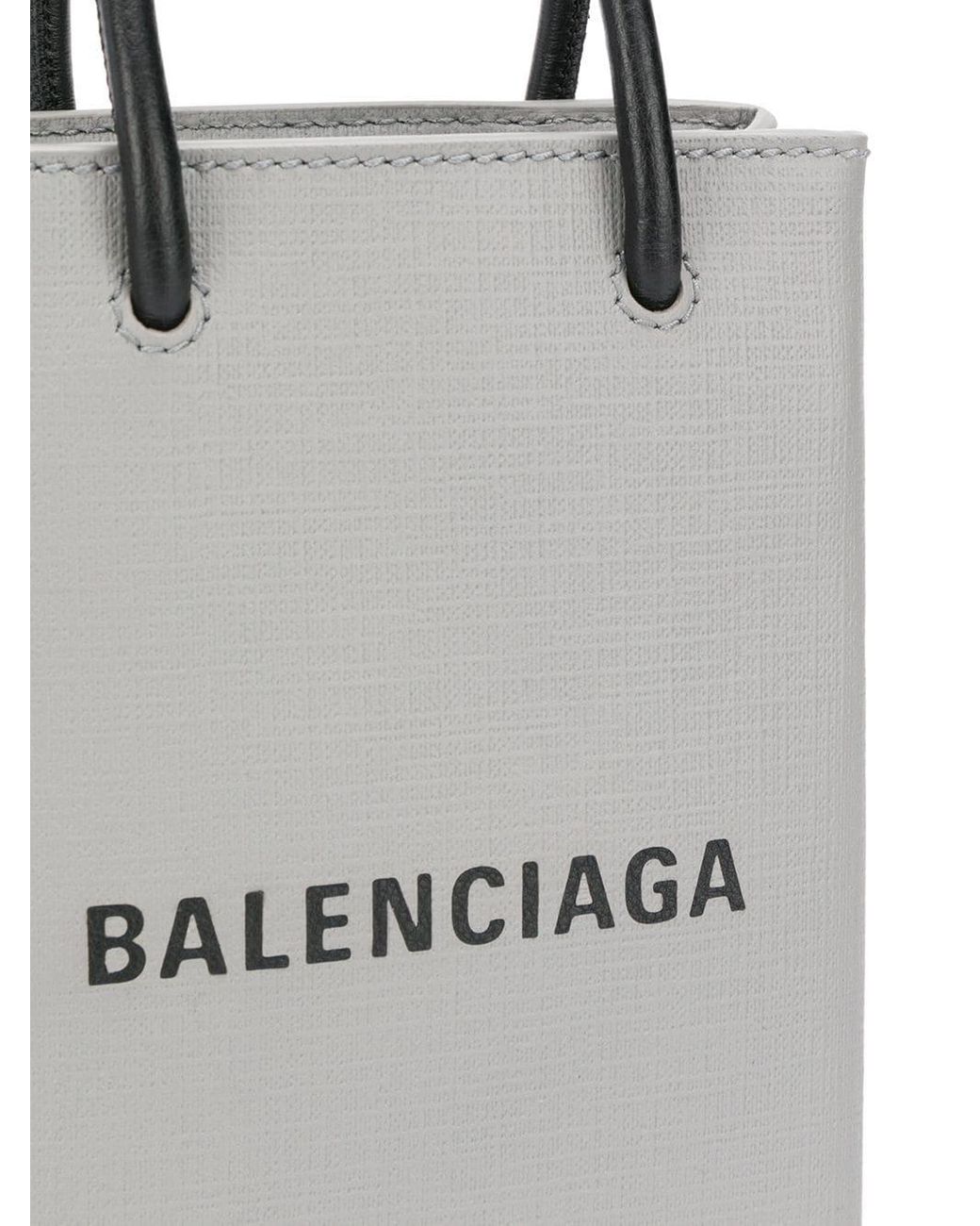 メンズ Balenciaga バレンシアガ ショッピング フォンホルダー ...