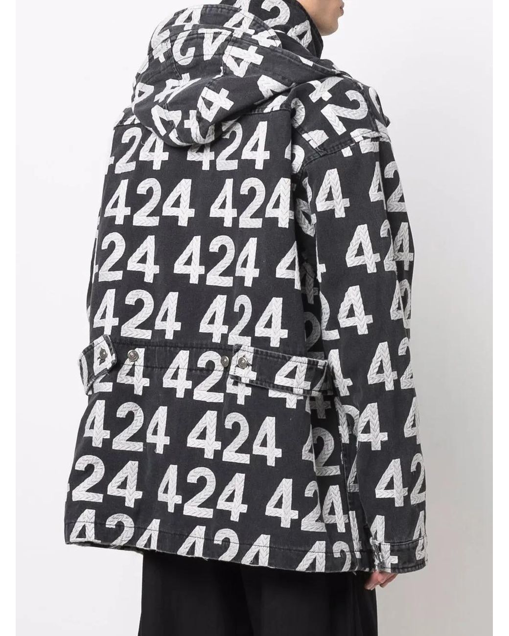 424 Jack Met All-Over Logoprint in het Blue voor heren