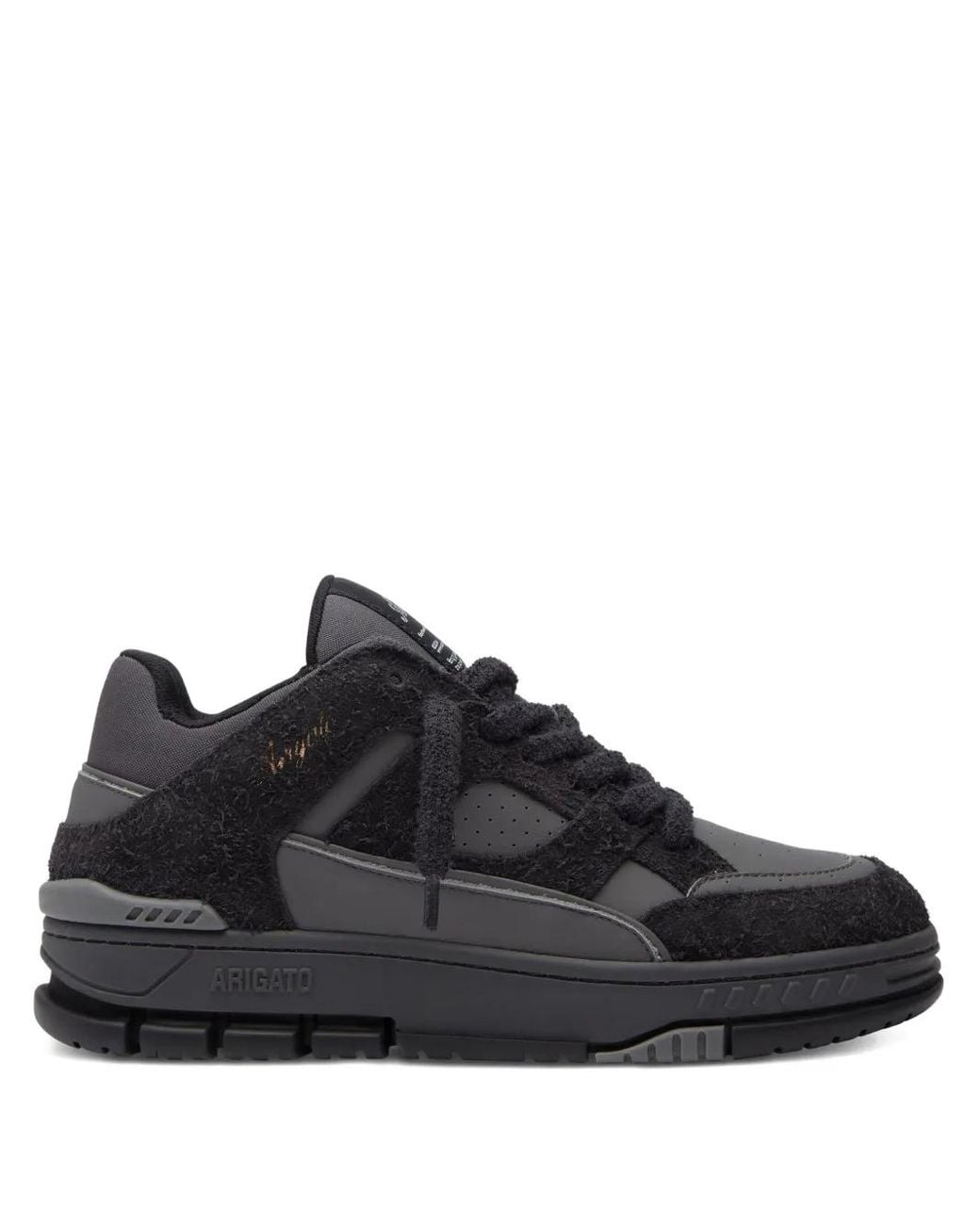 Axel Arigato Black Area Lo Fluffy Low-Top Sneakers