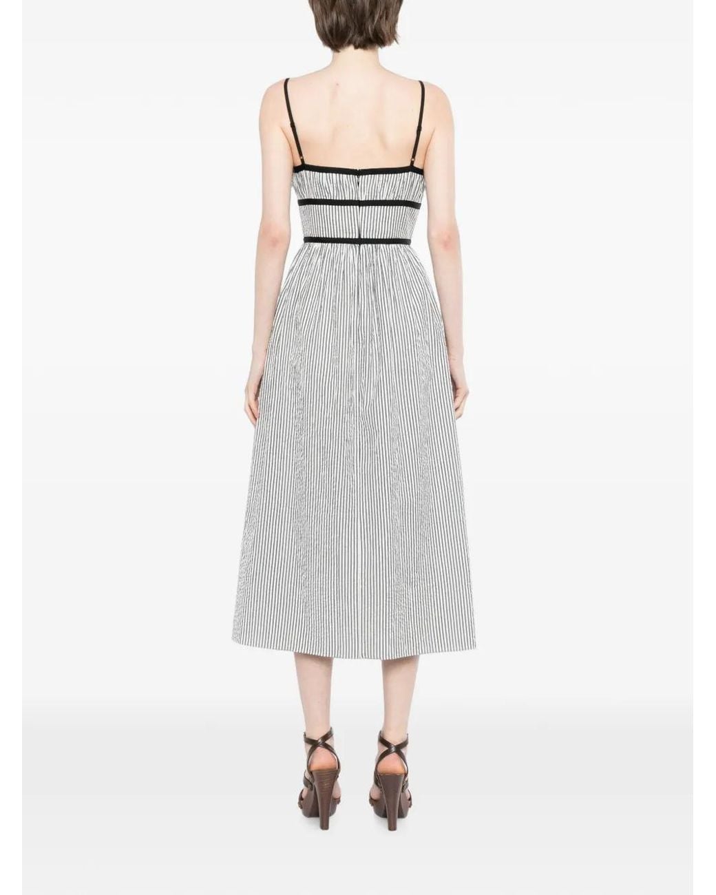 Cynthia Rowley Gray Clara Seersucker Dress