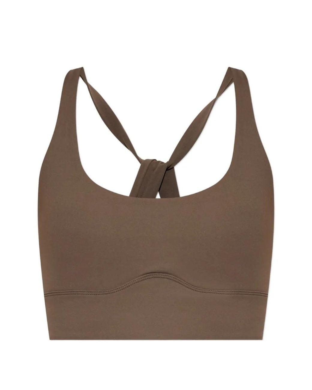 Rethinkit Studios Brown Sienna Crossover-Strap Training Top