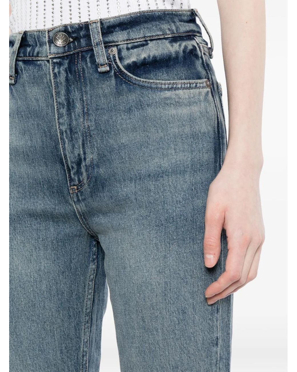 Rag & Bone The Peyton Bootcut Jeans in het Blue